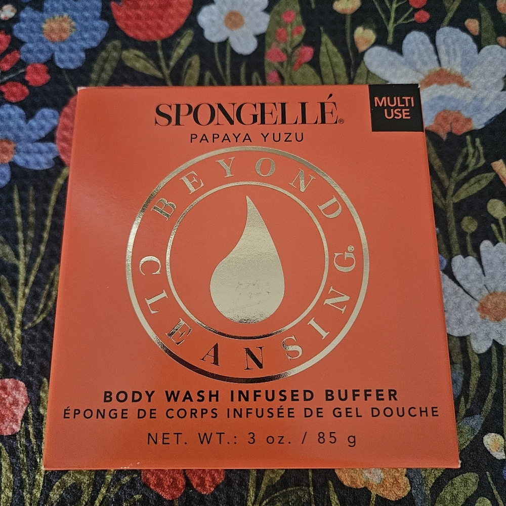 NIB Spongelle Body Wash Infused Buffer Papaya Yuzu